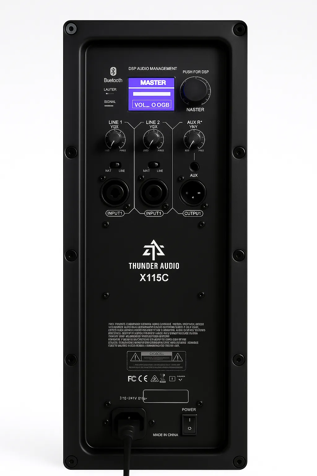 X115C Speaker Side View with Ports