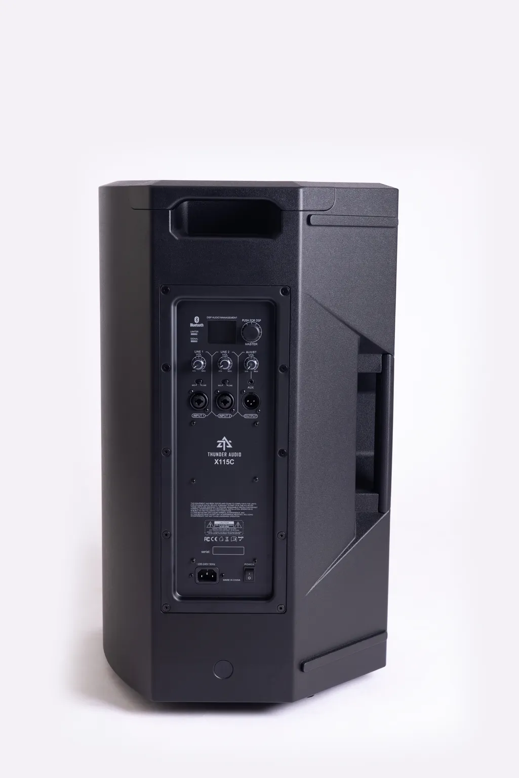 X115C Professional PA Speaker Rear Panel